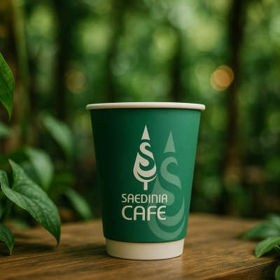 لیوان کاغذی مات 360cc با چاپ اختصاصی ساعدی‌نیا